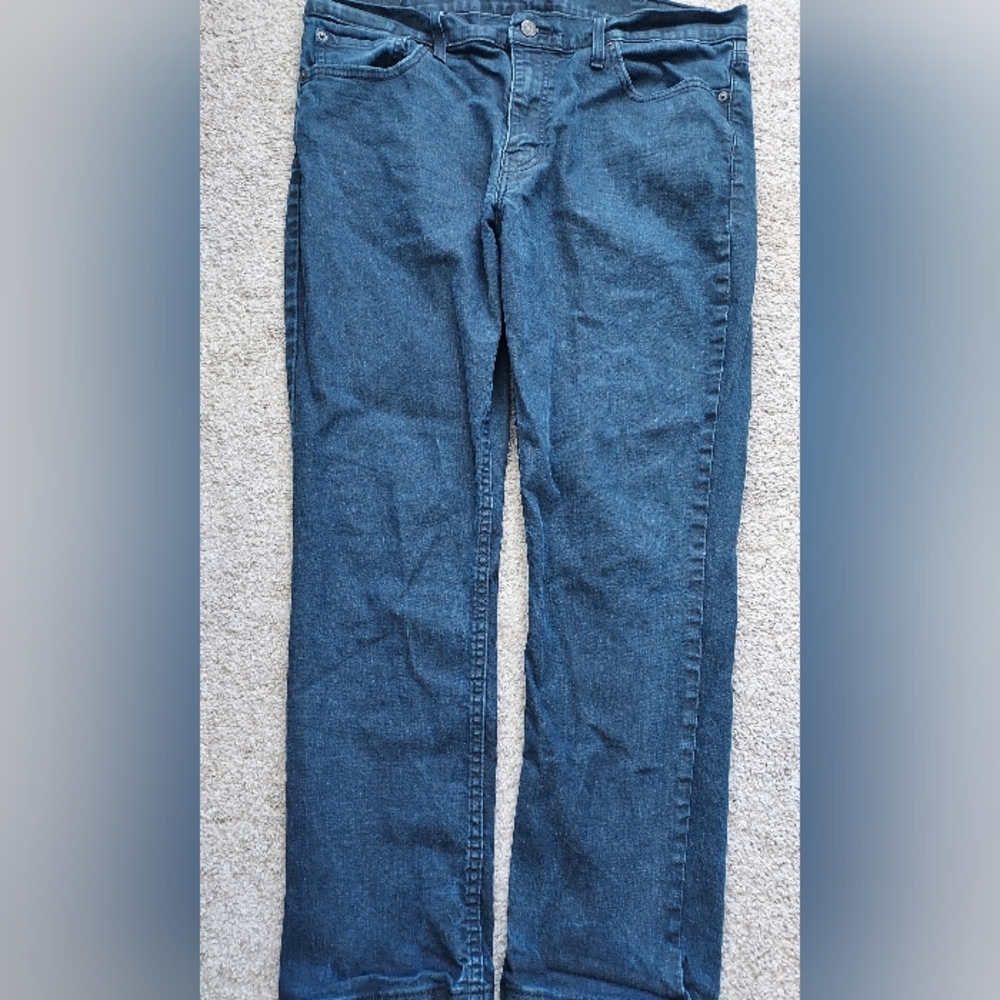 Levis Strauss 511 Jeans 38x30 Dark Wash Straight Fit Classic Preppy Collegiate